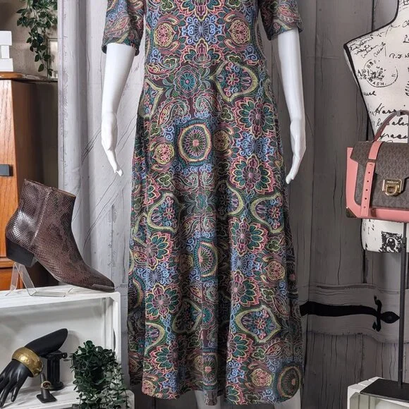 Johnny Was Jade Ambrosia Embroidered Mesh Midi Dress SMALL NWT - Picture 2 of 10
